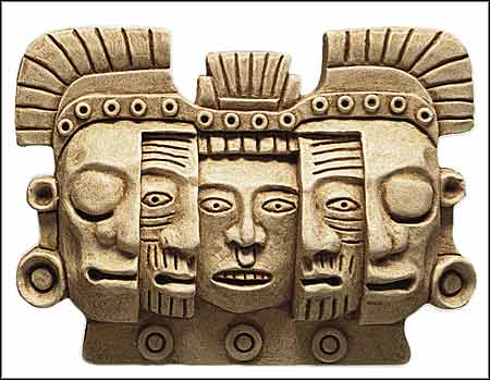precolumbian mask of death